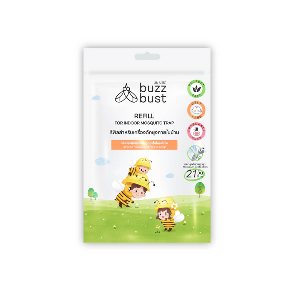 รีฟิลผงล่อยุงและแมลง BUZZBUST สำหรับเครื่องดักยุงภายนอก